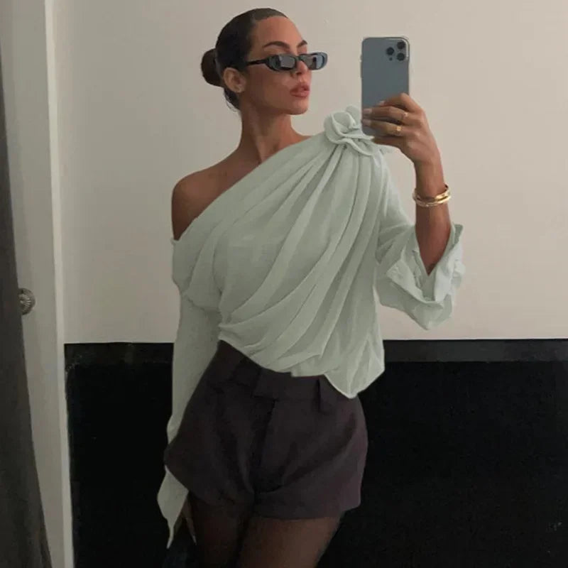Rosa | Top elegant din șifon