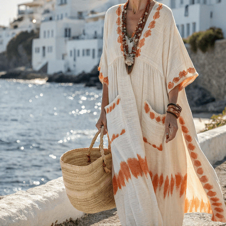 Rochie Caftan "Faustine" | Ocre de Naxos