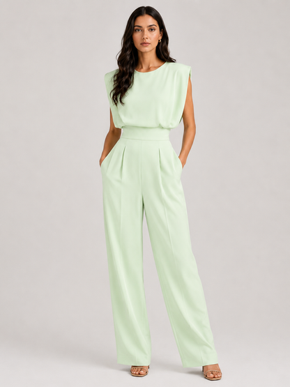 Beatrice | Salopetă elegantă cu talie accentuată și pantaloni drepti
