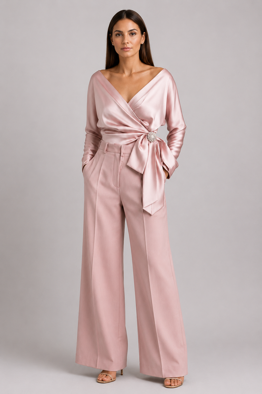 Vonda | Top din satin (Plus Size)