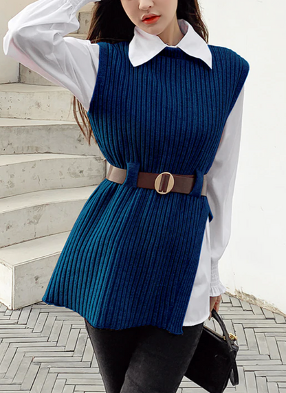 Veronica | Set cămașă și vestă