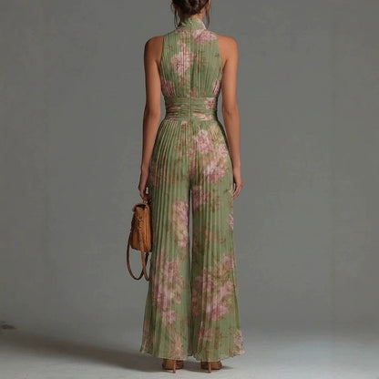Celeste | Salopetă Elegantă Plisată