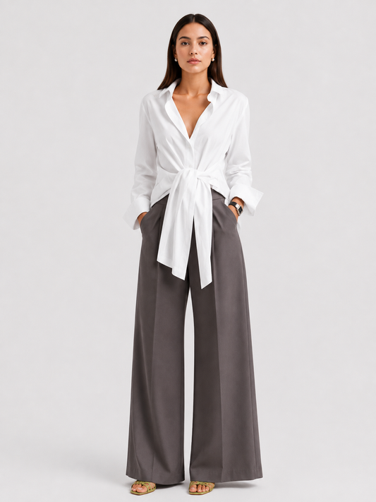 Zanze | Cămașă cu cordon (Plus Size)