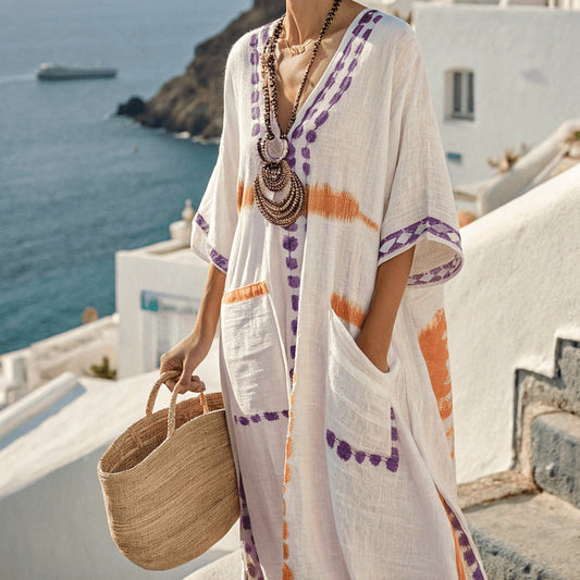 Cleopatra | Rochie Caftan Violet & Condiment