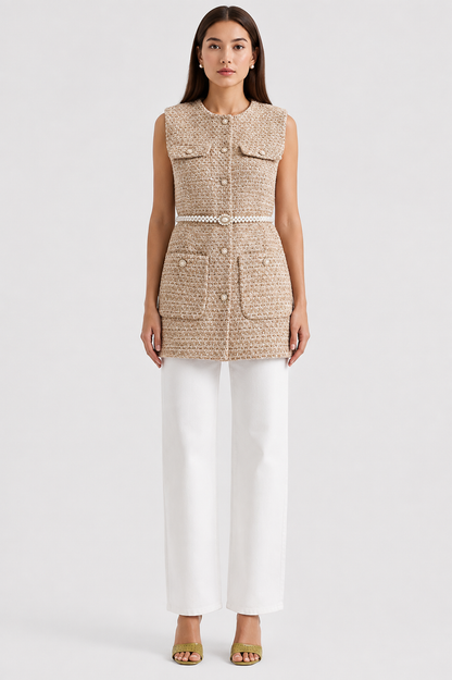 Tati | Vestă din tweed