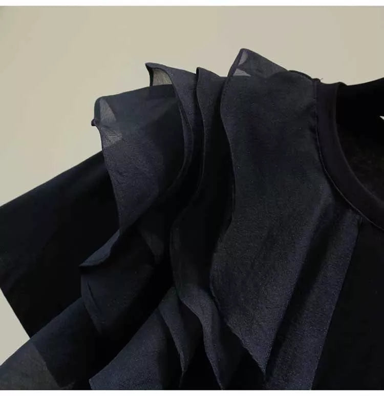 Lisi | Tricou cu volane