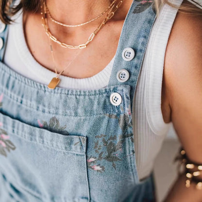 Bohemia | Salopetă boho brodată
