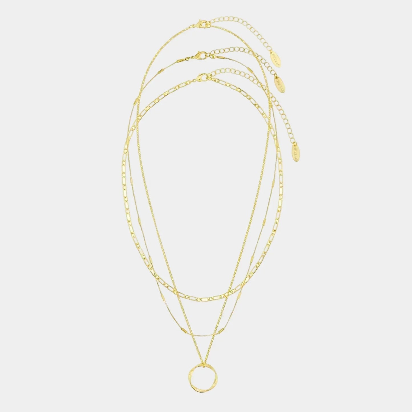 Aura | Set Coliere Suprapuse Golden Circle