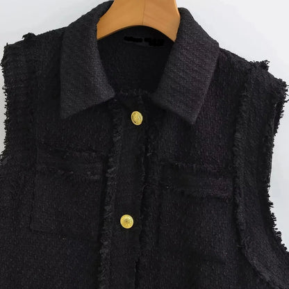Anget | Vestă din tweed