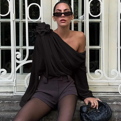 Rosa | Top elegant din șifon