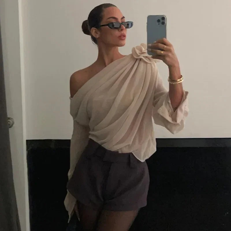 Rosa | Top elegant din șifon