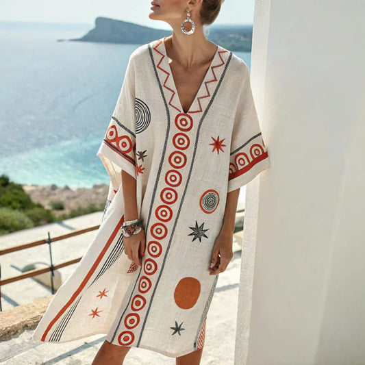 Roksana | Rochie Elegantă de Plajă din Mătase pentru Look-uri de Vară Inedite