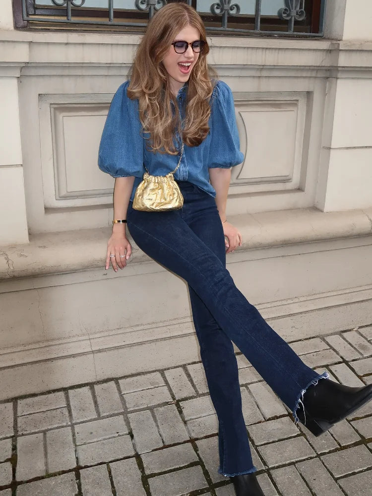Eva | Top din denim