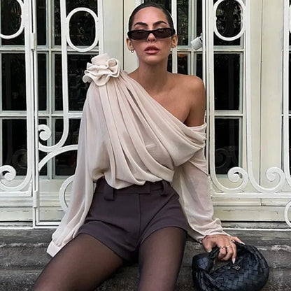 Rosa | Top elegant din șifon