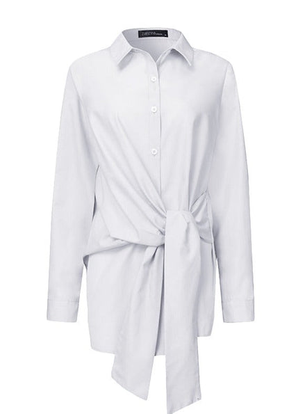 Zanze | Cămașă cu cordon (Plus Size)