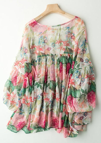 Aiya | Bluză florală (Plus Size)