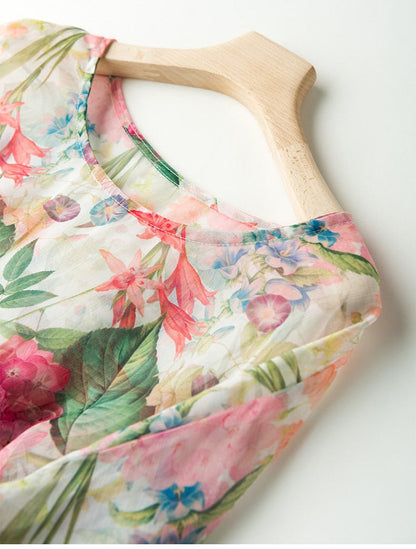 Aiya | Bluză florală (Plus Size)