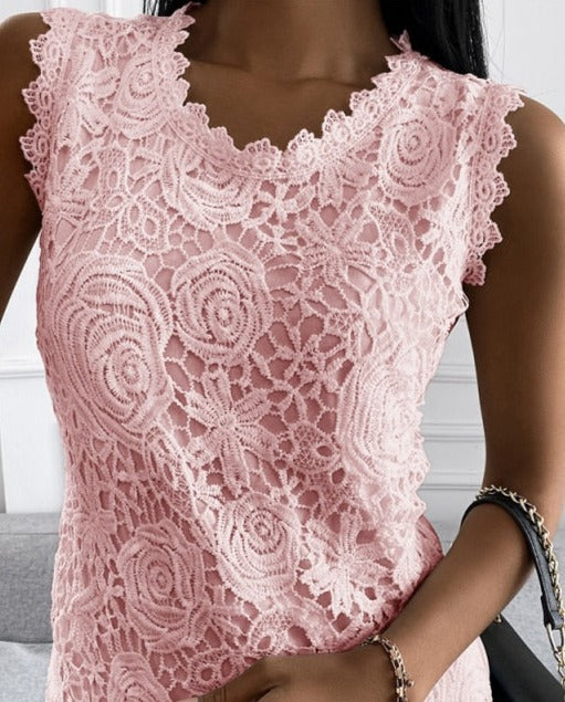 Floral | Top cu dantelă