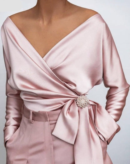 Vonda | Top din satin (Plus Size)