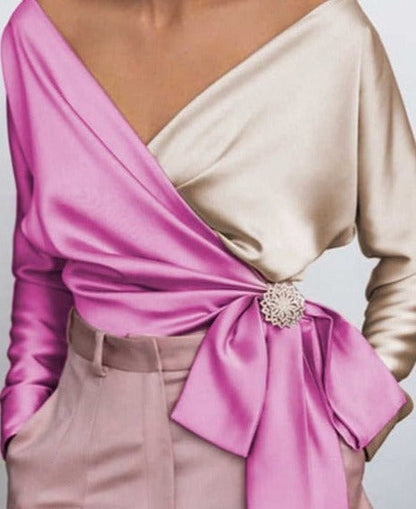 Vonda | Top din satin (Plus Size)
