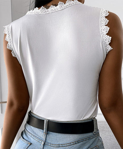 Floral | Top cu dantelă