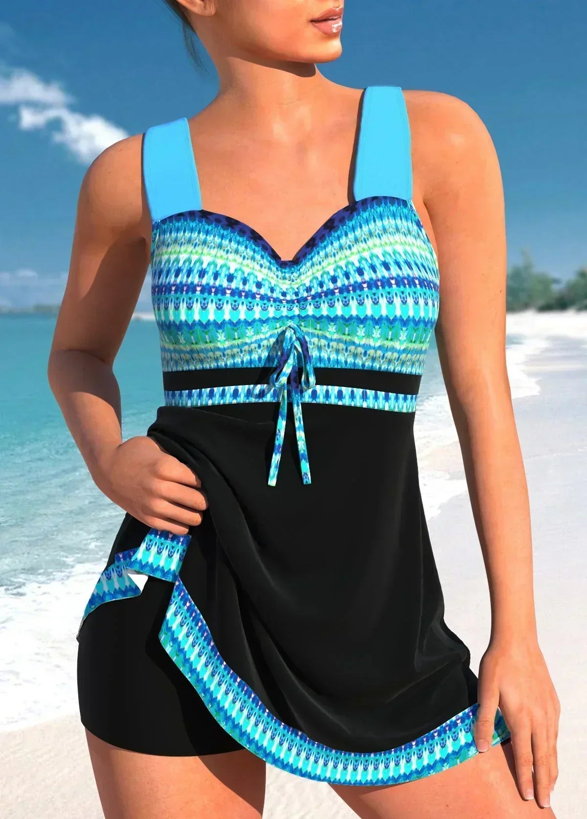 Adela | Costum de Baie cu Fustă